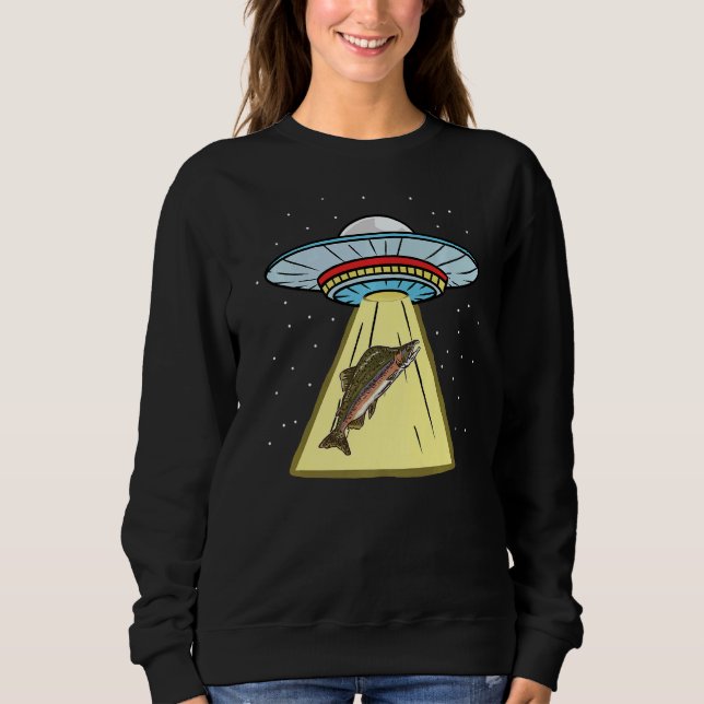 Ufo Abduction Salmon Sweatshirt (Vorderseite)