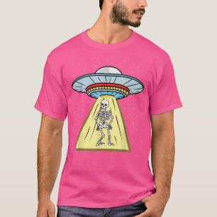 Ufo Abduction Skelett Chiropraktor T - Shirt