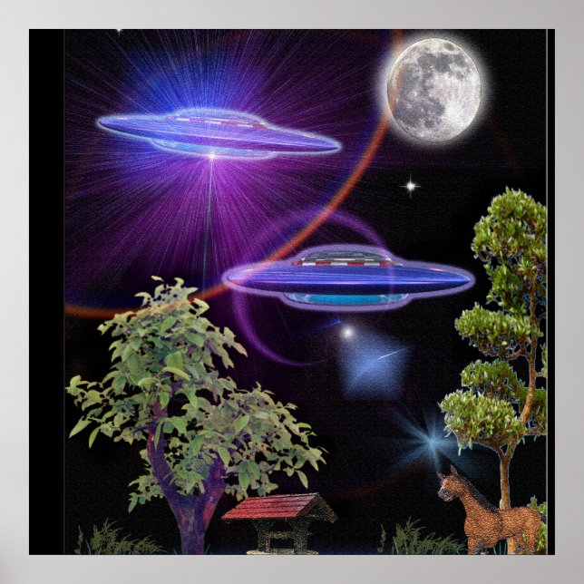 UFO Abduktion Poster (Vorne)