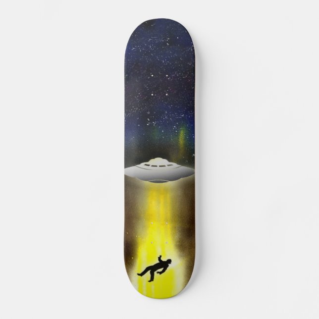 UFO-Abduktions-Skateboard Skateboard (Vorderseite)