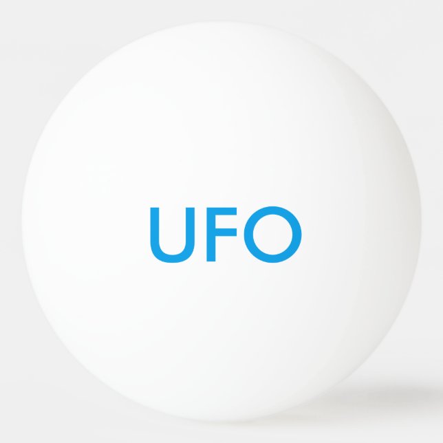 UFO/ACME-Interplanetarische "Ping-Pong"-Kugel Tischtennisball (Vorderseite)