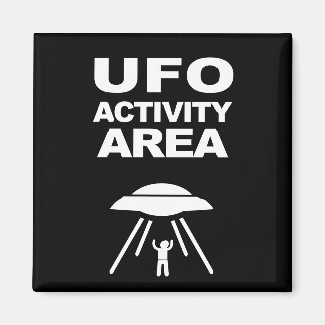 UFO-Aktivitätsbereich, Geekdesign Magnet (Vorne)