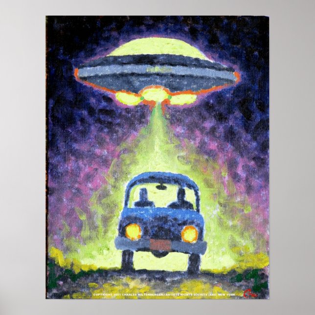 UFO Alien Abduction Poster (Vorne)