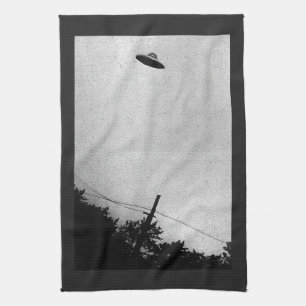 UFO-Alien Außerirdische Raumschiff Streng Geheim Geschirrtuch