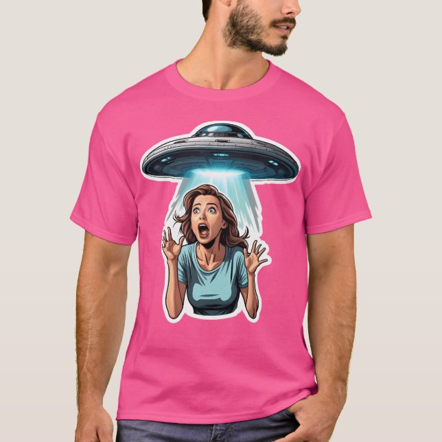 Ufo Alien Entführung T-Shirt (Vorderseite)