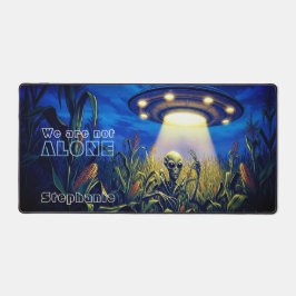 UFO-Alien im Kornfeld Paranormaler Sci-Fi Schreibtischunterlage