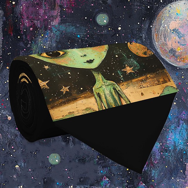 UFO-Alien Krawatte (Von Creator hochgeladen)