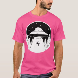 Ufo - Alien-Raumschiff - Minimalistisches Pocket-D T-Shirt