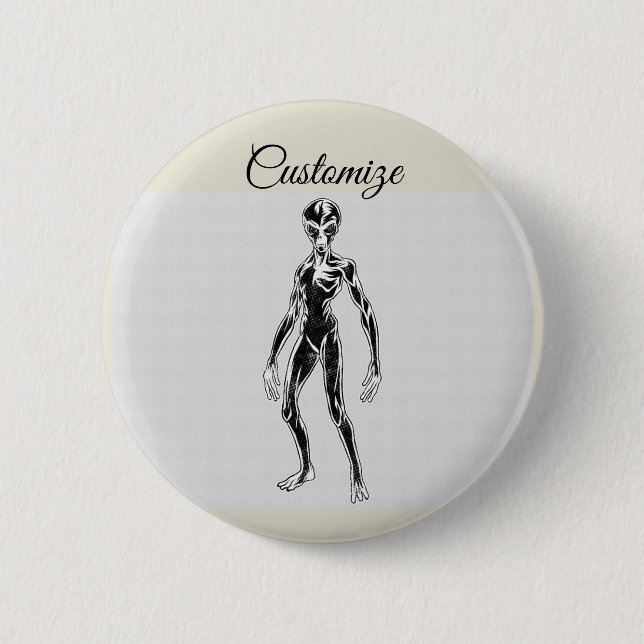 UFO Alien Thunder_Cove Button (Vorderseite)