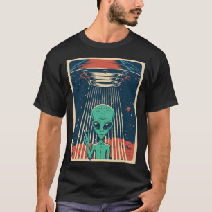 UFO Alien Unidentifiziertes Flying Object Peace Li T-Shirt