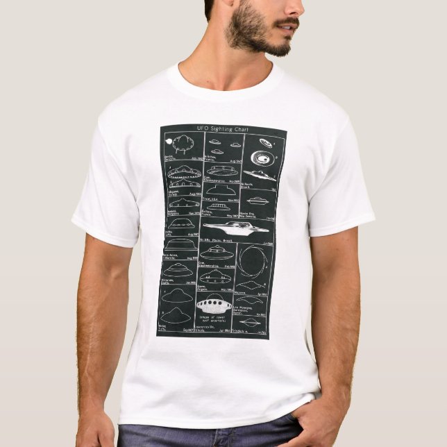 UFO-Anvisieren-Diagramm-Shirt T-Shirt (Vorderseite)