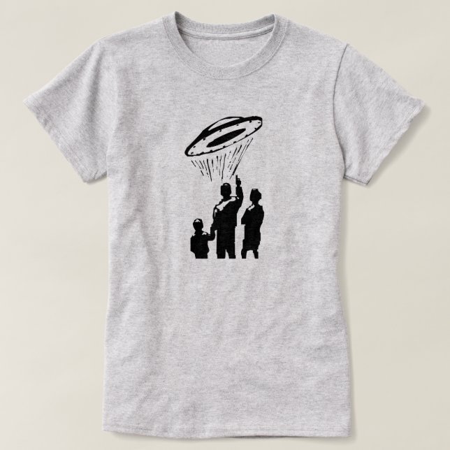UFO-Anvisieren T-Shirt (Design vorne)