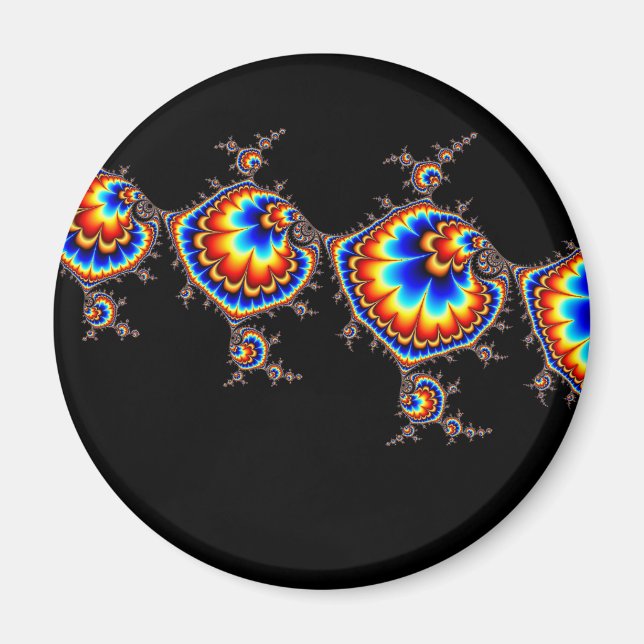 Ufo Attack - Fraktal Art Magnet (Vorne)