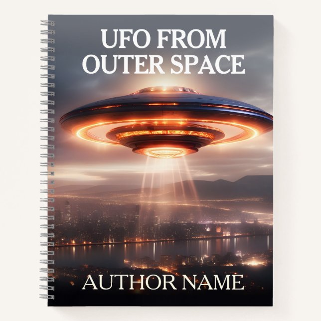 UFO-Außerirdischen Buchabdeckung Inspiration Noteb Notizbuch (Vorderseite)