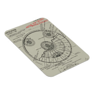 UFO Bauplan Magnet