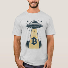 UFO Bitcoin - Quirky und Fun Kryptowährung T-Shirt