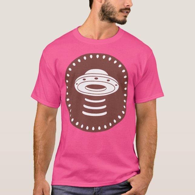 Ufo Brown T-Shirt (Vorderseite)