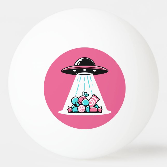 UFO Candy Tischtennisball (Vorderseite)