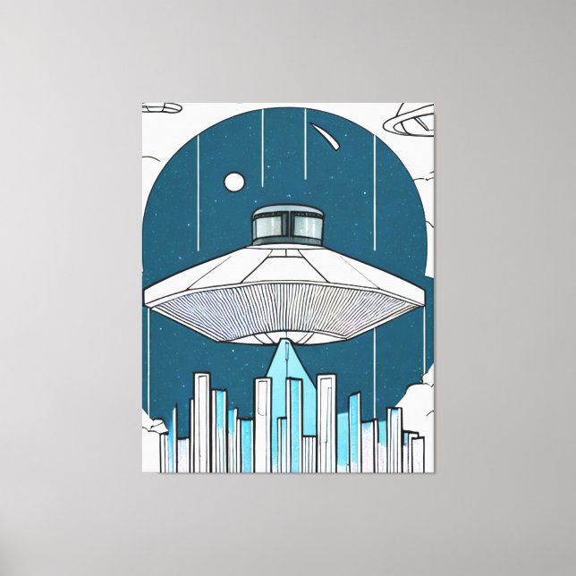 Ufo Canvas Print Leinwanddruck (Vorderseite)