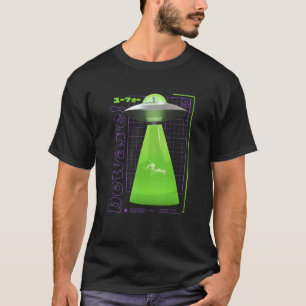 Ufo Conspiracy Martians Vaporwave Alien Abduct T-Shirt