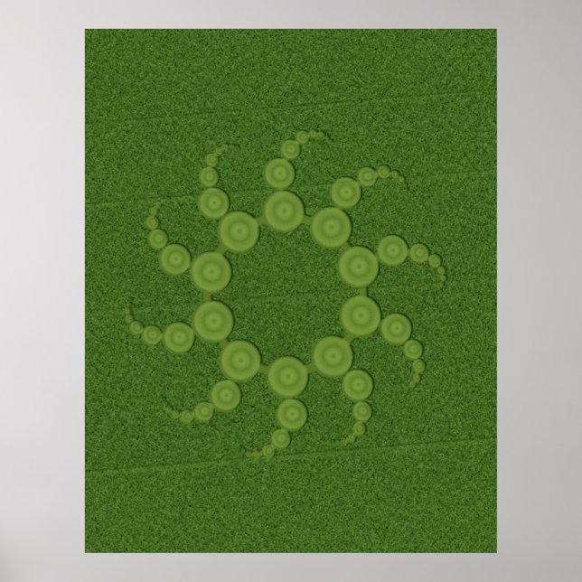UFO Crop Circles Poster (kleiner ist $12,10) (Vorne)