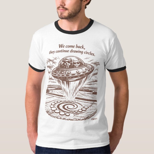 UFO CROP CIRCLES T-Shirt (Vorderseite)