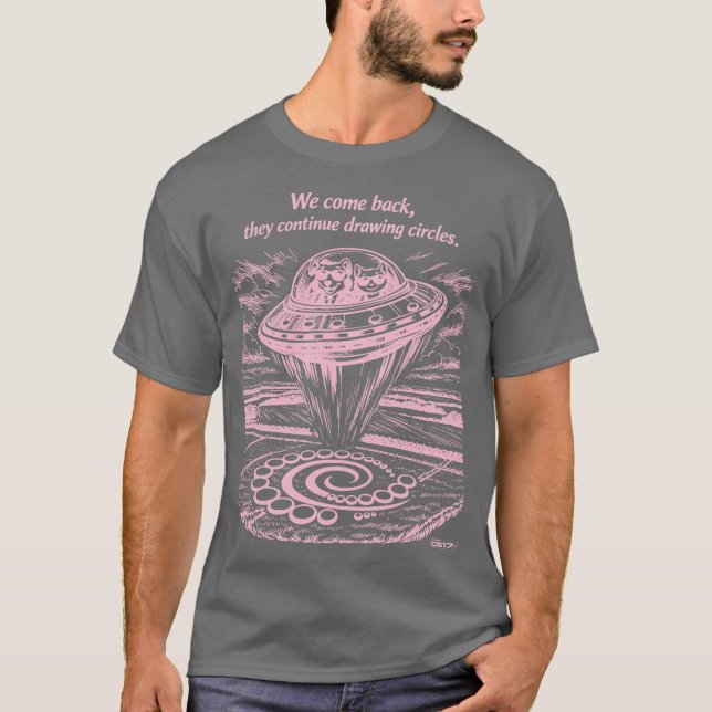 UFO CROP CIRCLES  T-Shirt (Vorderseite)