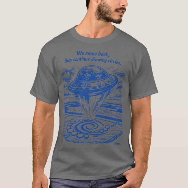 UFO CROP CIRCLES  T-Shirt (Vorderseite)