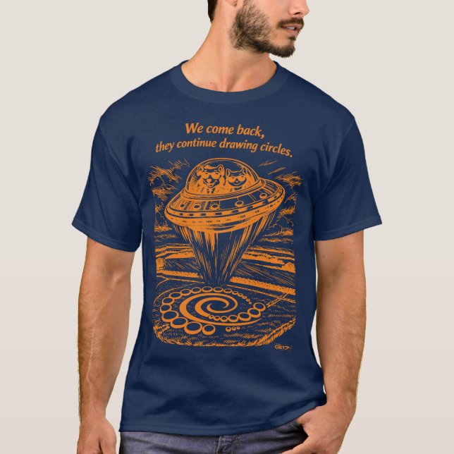 UFO CROP CIRCLES  T-Shirt (Vorderseite)