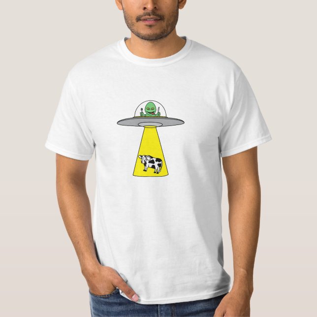 UFO, das Kuh nimmt T-Shirt (Vorderseite)