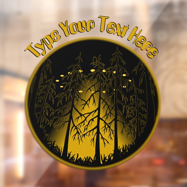 UFO Decal Custom UFO mit Owl Window Cloning Fensteraufkleber (Blatt 2)