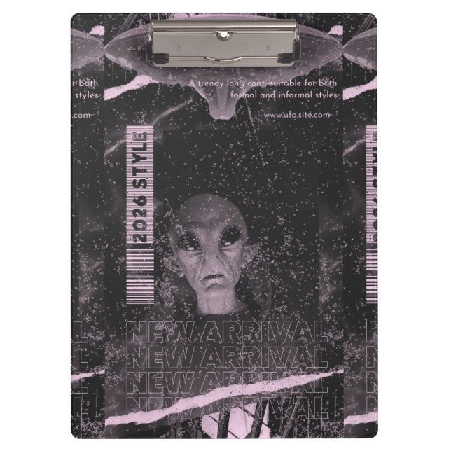 UFO-Design Klemmbrett (Vorderseite)