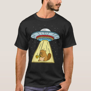 Ufo-Entführung-Biber-Trompete T-Shirt