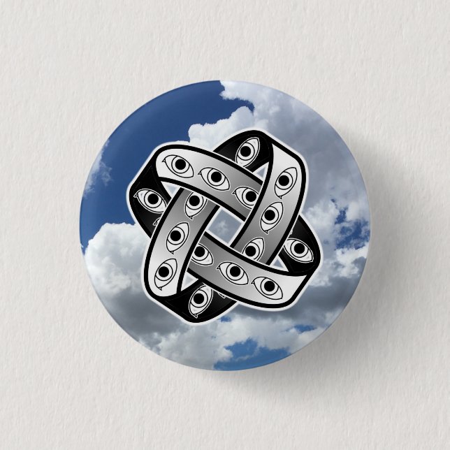 UFO Ezekiels Rad Button (Vorderseite)