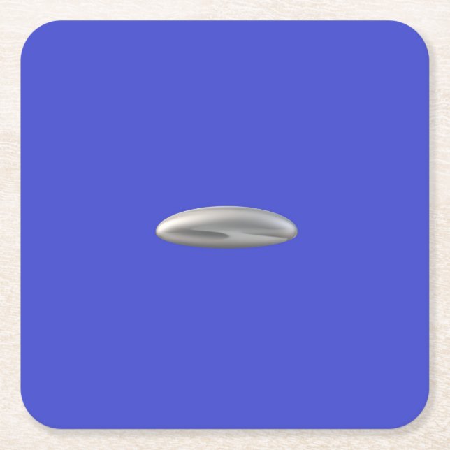 UFO-Feierparty Rechteckiger Pappuntersetzer (Vorderseite)