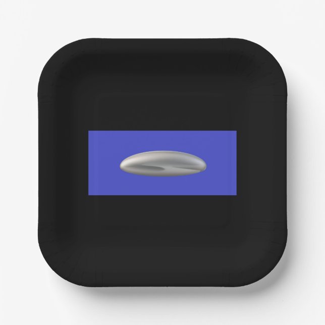UFO-Feierparty-Teller Pappteller (Vorderseite)