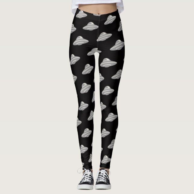 UFO-Fliegende Teller Leggings (Vorderseite)