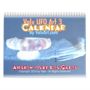 UFO-Flugschau über Los Gatos Kalender