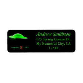 UFO Flying Saucer Green Black Text lustig Humorvol