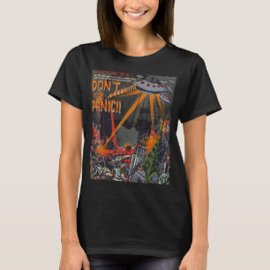 Ufo Flying Saucer Invasion 1950er Jahre Sience Fik T-Shirt