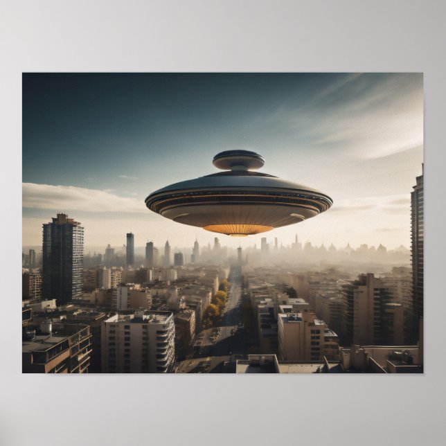 UFO Flying Saucer Poster (Vorne)