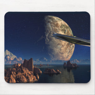 UFO-Foreign World-Scifi Landschaft Mousepad