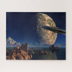 UFO-Foreign World-Scifi Landschaft Puzzle