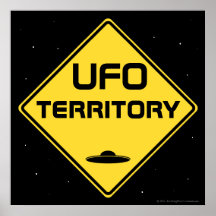 UFO-Gebiet Straßenzeichen