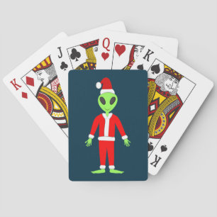 UFO Ho Ho Father Weihnachts-Alien Spielkarten