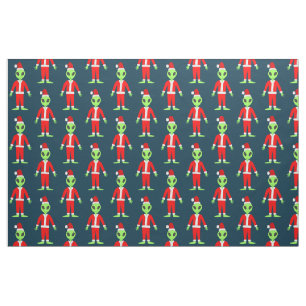 UFO Ho Ho Father Weihnachts-Alien Stoff