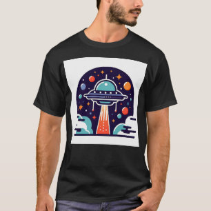 Ufo-Illustration T-Shirt