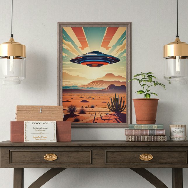 Ufo in der Wüste Poster (Von Creator hochgeladen)