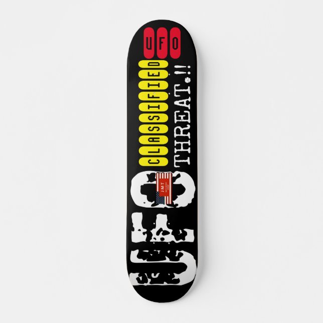 UFO JMT SKATEBOARD Skateboard, 7¾ Zoll Deck (Vorne)