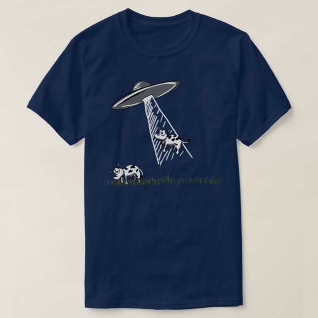 UFO-Kuhentführung T-Shirt (Design vorne)